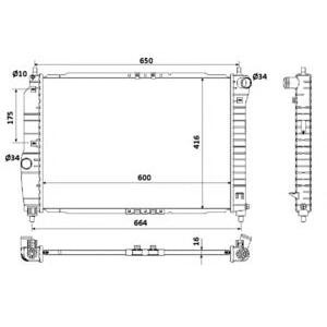 воден радиатор NRF 53902 