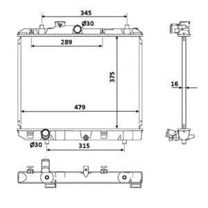 воден радиатор NRF 53918 