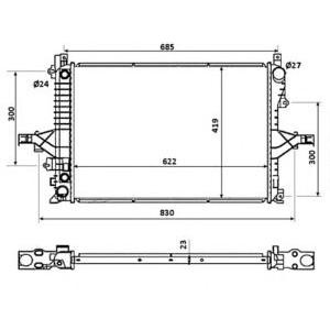 воден радиатор NRF 53946