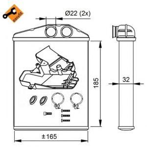топлообменник, отопление на вътрешното пространство NRF 54275