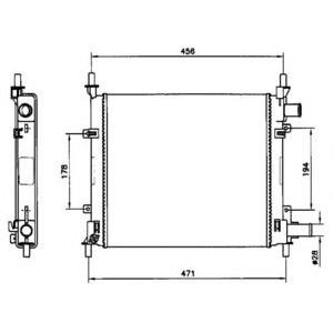 воден радиатор NRF 54601 