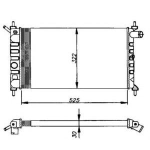 воден радиатор NRF 54627 
