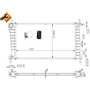 воден радиатор NRF 54666 