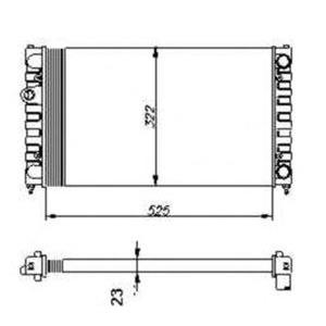 воден радиатор NRF 54707 
