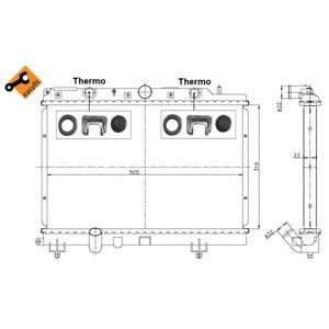 воден радиатор NRF 55307