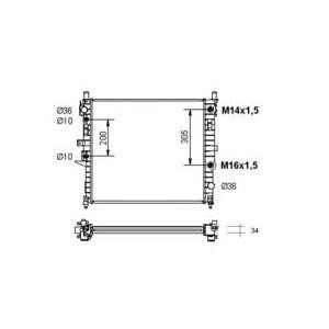 воден радиатор NRF 55334 