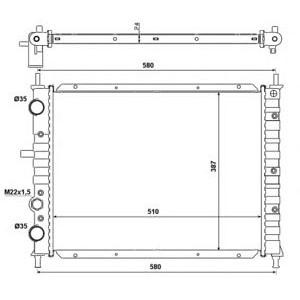 воден радиатор NRF 58013 