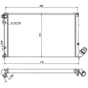 воден радиатор NRF 58021 