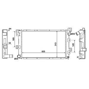 воден радиатор NRF 58061 