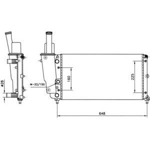 воден радиатор NRF 58072 