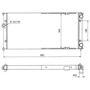 воден радиатор NRF 58095 
