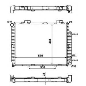 воден радиатор NRF 58100 