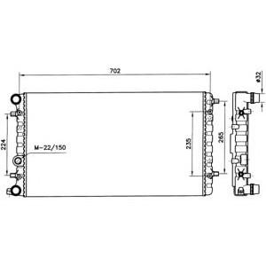 воден радиатор NRF 58143