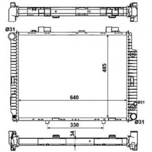 воден радиатор NRF 58159