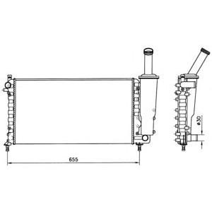 воден радиатор NRF 58171 