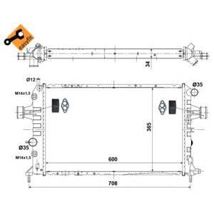 воден радиатор NRF 58178