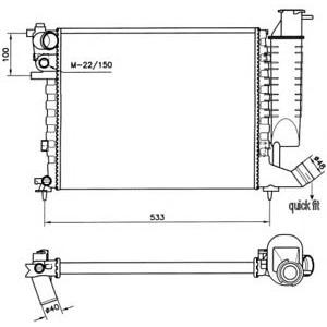 воден радиатор NRF 58184 