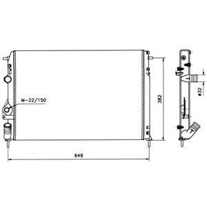 воден радиатор NRF 58198 