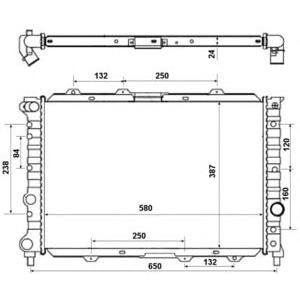 воден радиатор NRF 58202 