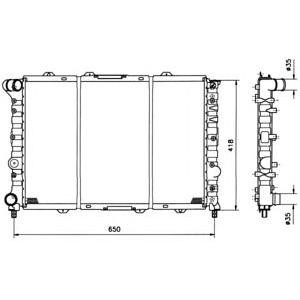 воден радиатор NRF 58215 