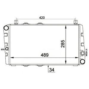 воден радиатор NRF 58250 