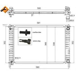 воден радиатор NRF 58276 