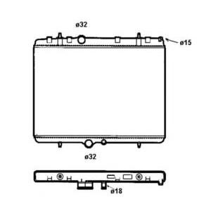 воден радиатор NRF 58312 