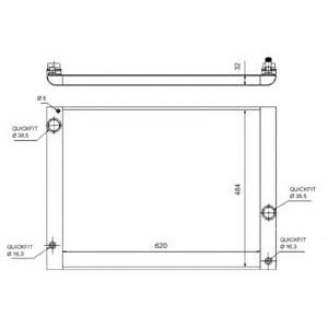 воден радиатор NRF 58320