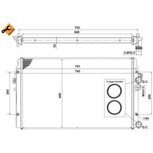 воден радиатор NRF 58334 