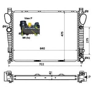 воден радиатор NRF 58366 