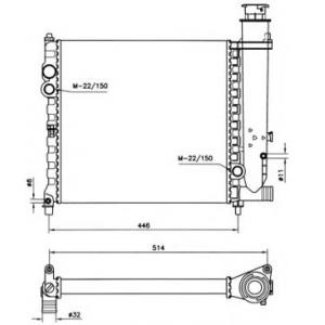 воден радиатор NRF 58714 