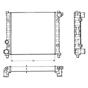 воден радиатор NRF 58766 