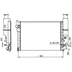 воден радиатор NRF 58802 