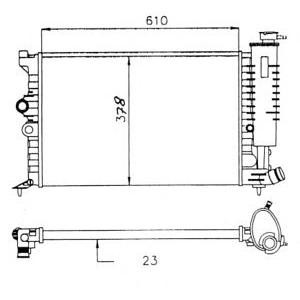 воден радиатор NRF 58913 
