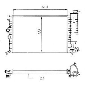 воден радиатор NRF 58916 