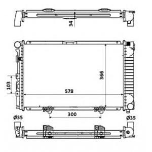 воден радиатор NRF 58925 