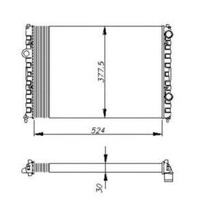 воден радиатор NRF 58947 