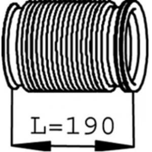 гофрирана тръба, изпускателна система DINEX 68239 