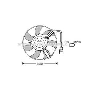 вентилатор, охлаждане на двигателя AVA QUALITY COOLING AI7516