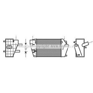 интеркулер (охладител за въздуха на турбината) AVA QUALITY COOLING AIA4187