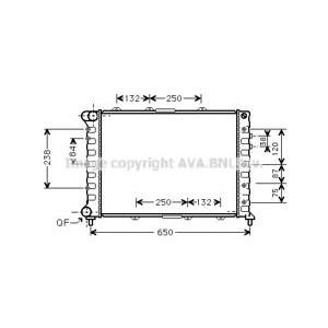 радиатор, охлаждане на двигателя AVA QUALITY COOLING ALA2038