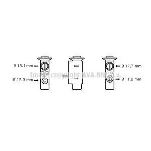 възвратен клапан за климатик AVA QUALITY COOLING BW1238 