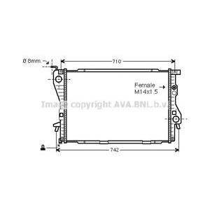 воден радиатор AVA QUALITY COOLING BW2202 