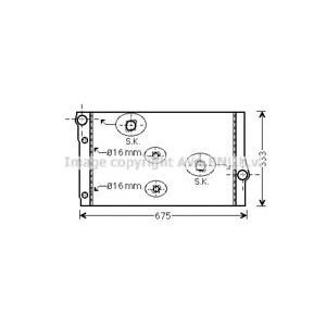 радиатор, охлаждане на двигателя AVA QUALITY COOLING BW2410 