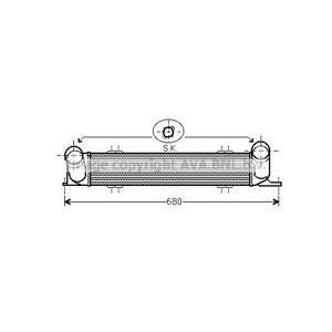 интеркулер (охладител за въздуха на турбината) AVA QUALITY COOLING BW4378
