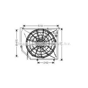 вентилатор, конденсатор на климатизатора AVA QUALITY COOLING BW7502