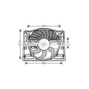 вентилатор, конденсатор на климатизатора AVA QUALITY COOLING BW7514 