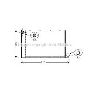 радиатор, охлаждане на двигателя AVA QUALITY COOLING BWA2287 