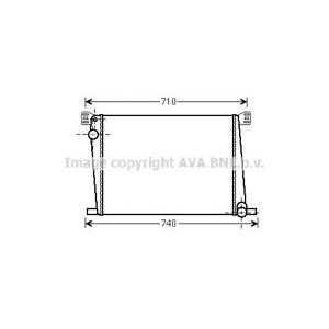 радиатор, охлаждане на двигателя AVA QUALITY COOLING BWA2356 