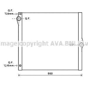 радиатор, охлаждане на двигателя AVA QUALITY COOLING BWA2436 